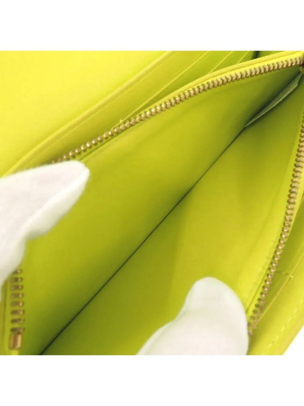 Bottega Veneta Intrecciato Leather Yellow Green Wallet